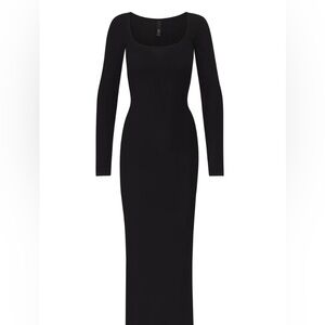 Skims soft lounge dress (brown)